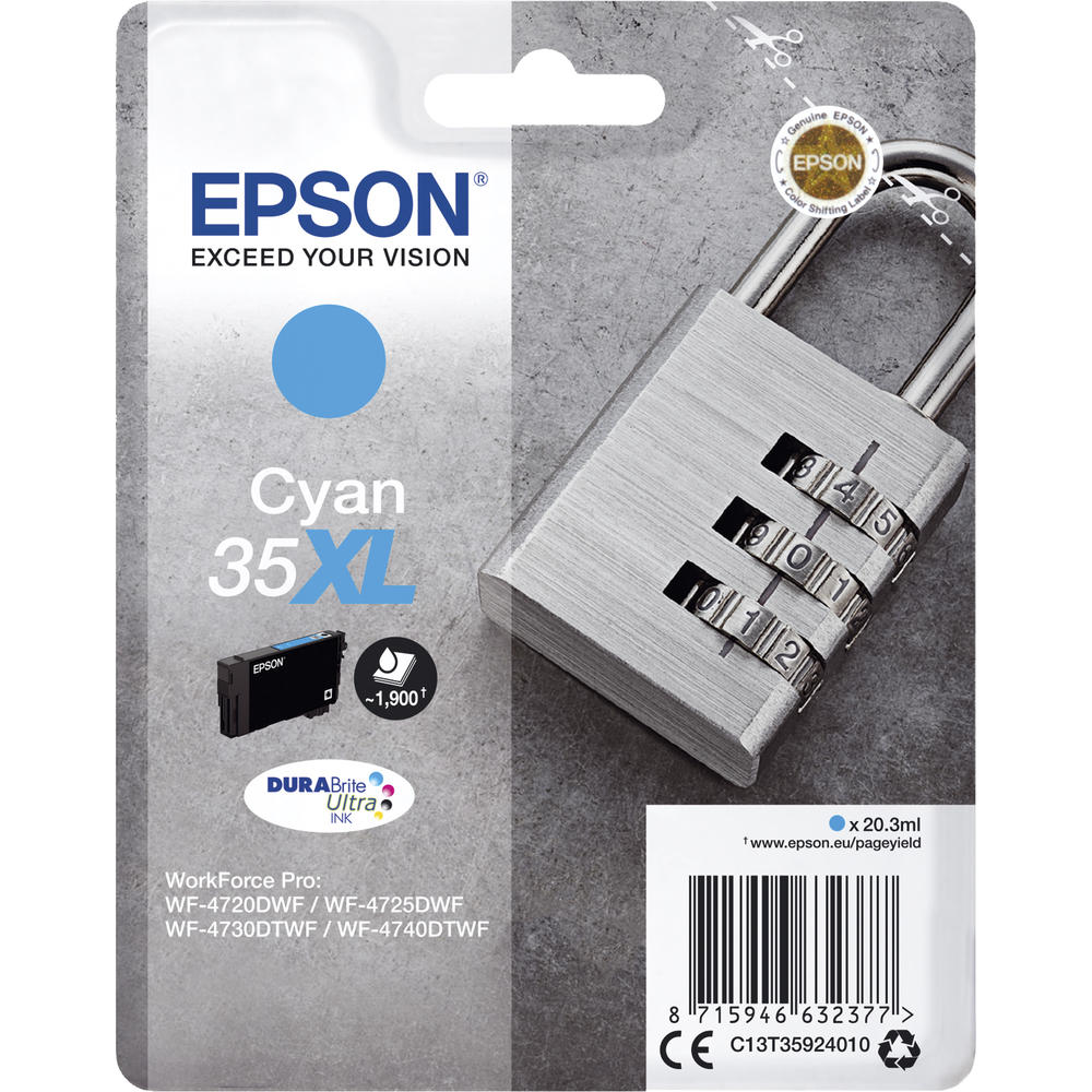 Epson Tintenpatrone C13T35924010 35XL 20,3ml cyan