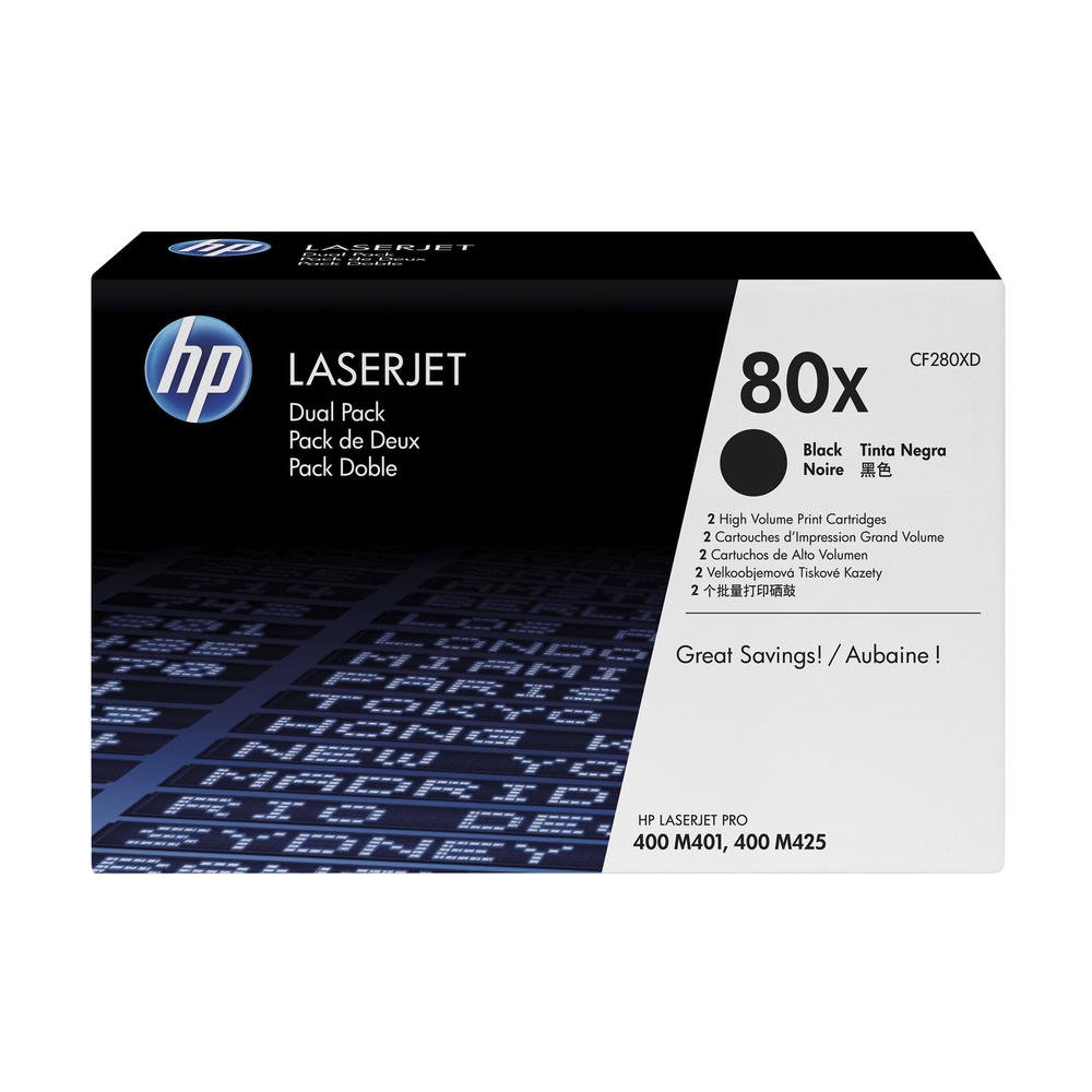 HP Toner CF280XD 80X 6.900Seiten schwarz 2