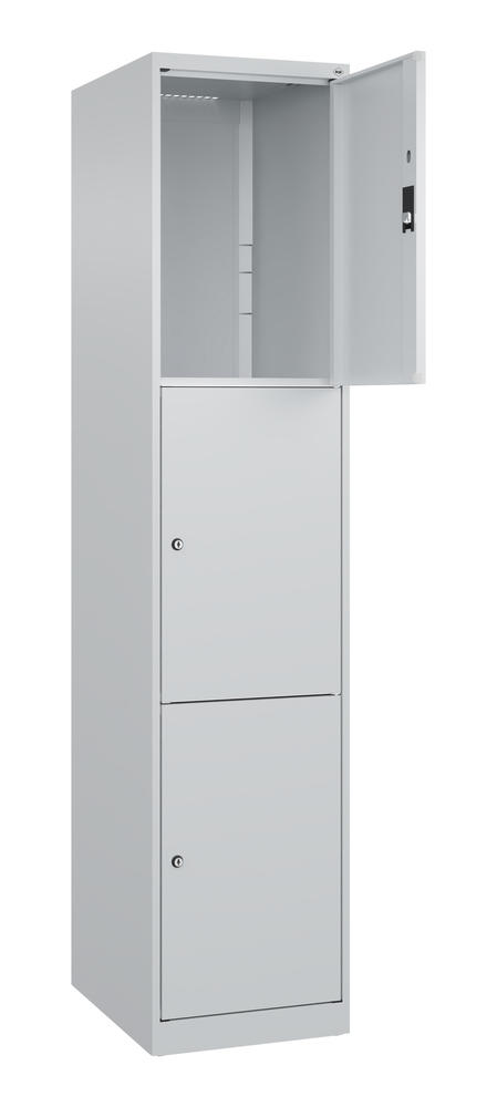 Schließfachschrank CLASSIC PLUS, bodenstehend | Lichtgrau RAL 7035 | Bodenstehend | Lichtgrau RAL 7035 | 400 | 1 | 3