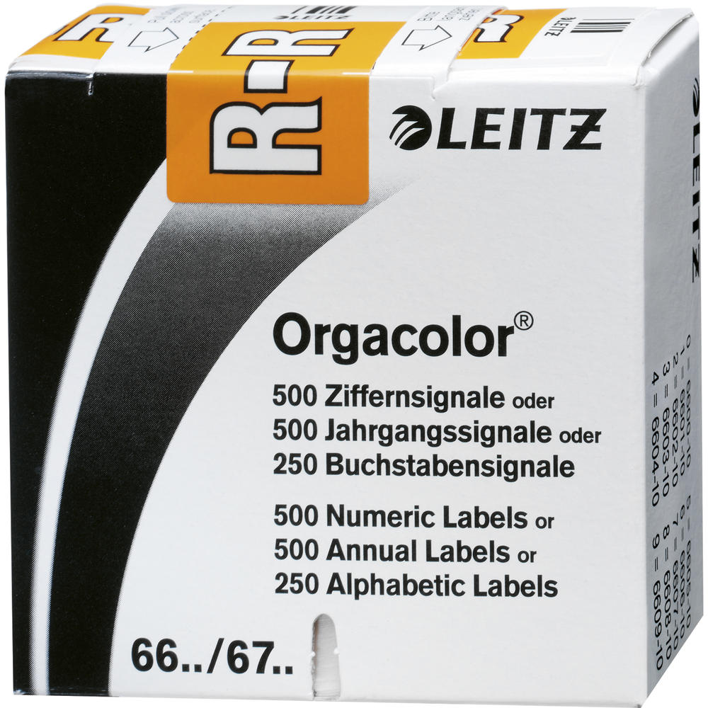 Leitz Buchstabensignal Orgacolor 66271000 R orange