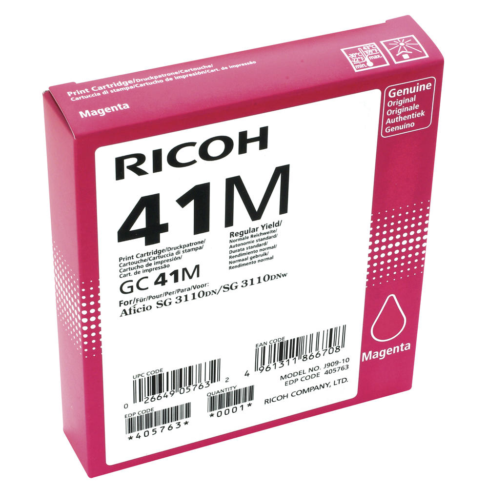 Ricoh Gelpatrone 405763 GC-41M 2.200Seiten magenta
