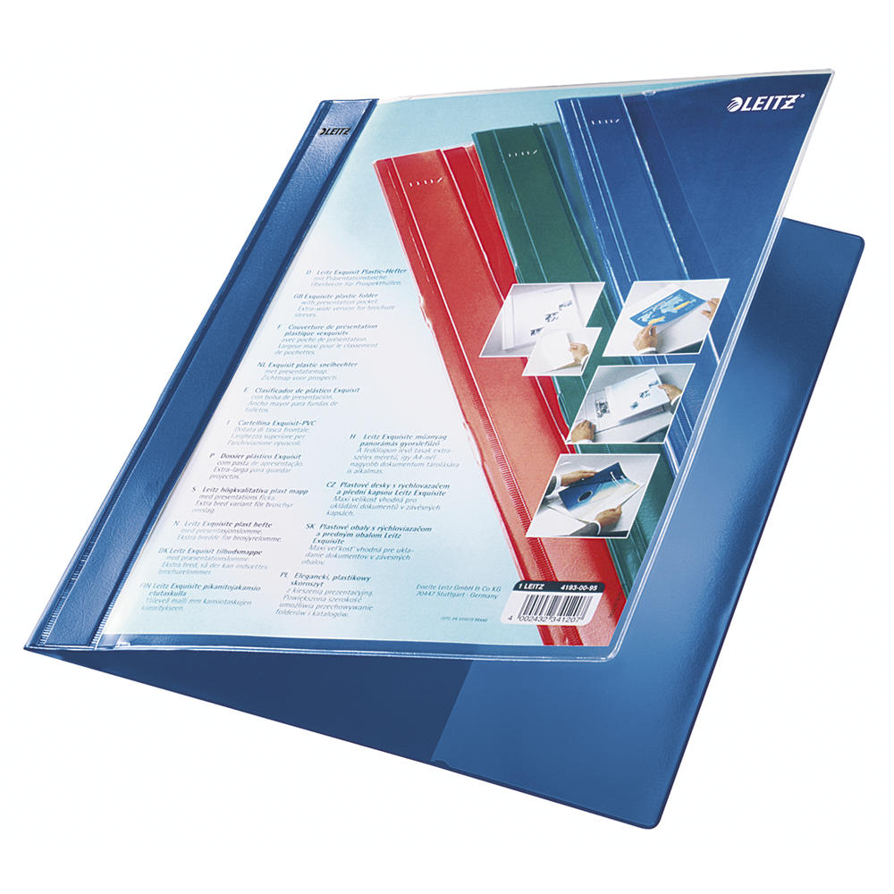 Leitz Schnellhefter 41930035 DIN A4+ Tasche blau