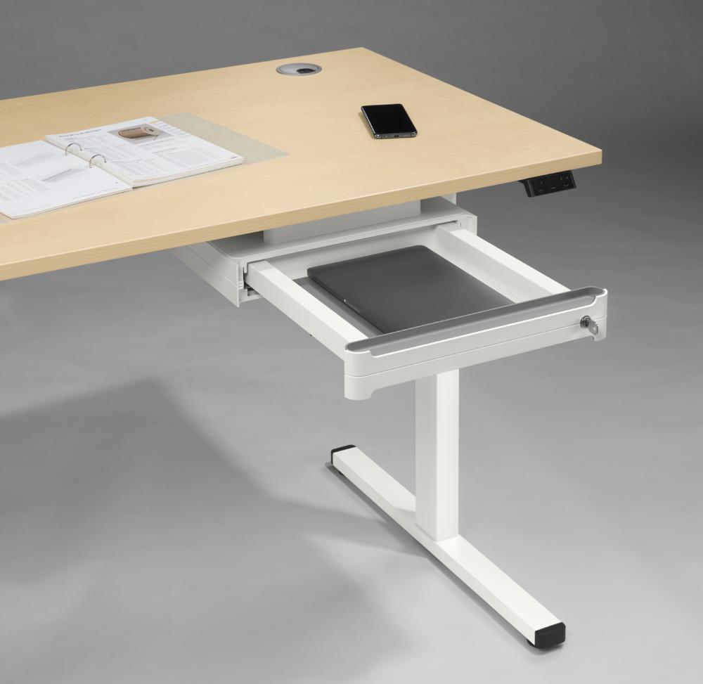 Schublade für Schreibtisch - abschließbar aus Kunststoff