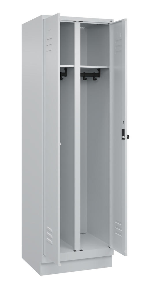 Arbeitsstättenspind CLASSIC PLUS, mit Sockel | Lichtgrau RAL 7035 | mit Sockel | Lichtgrau RAL 7035 | 300 | 2