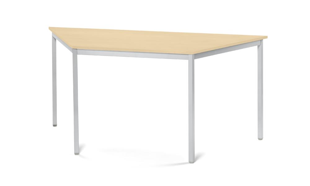 Konferenztisch BASE LINE-PRO | Ahorndekor | 1600 | 690 | Alusilber | Trapez