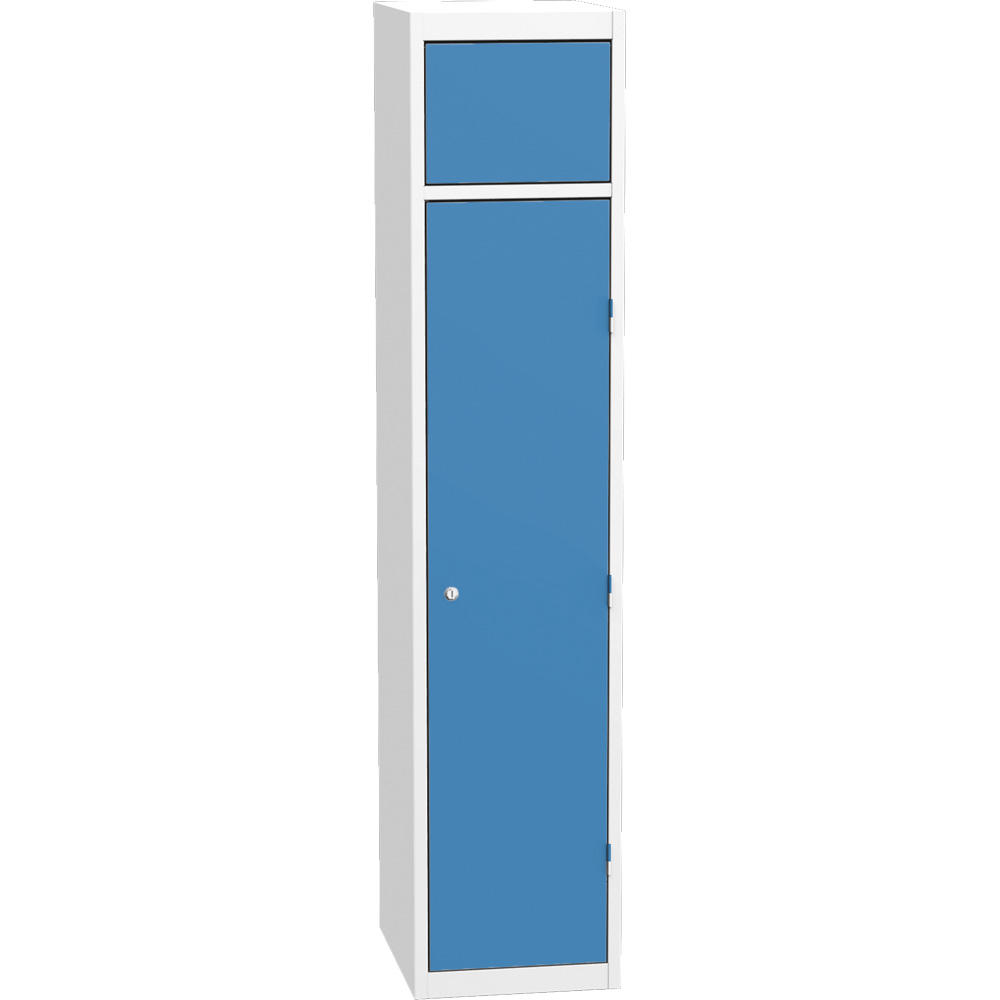 Wäschesammelschrank | Lichtblau RAL 5012 | Zylinderschloss