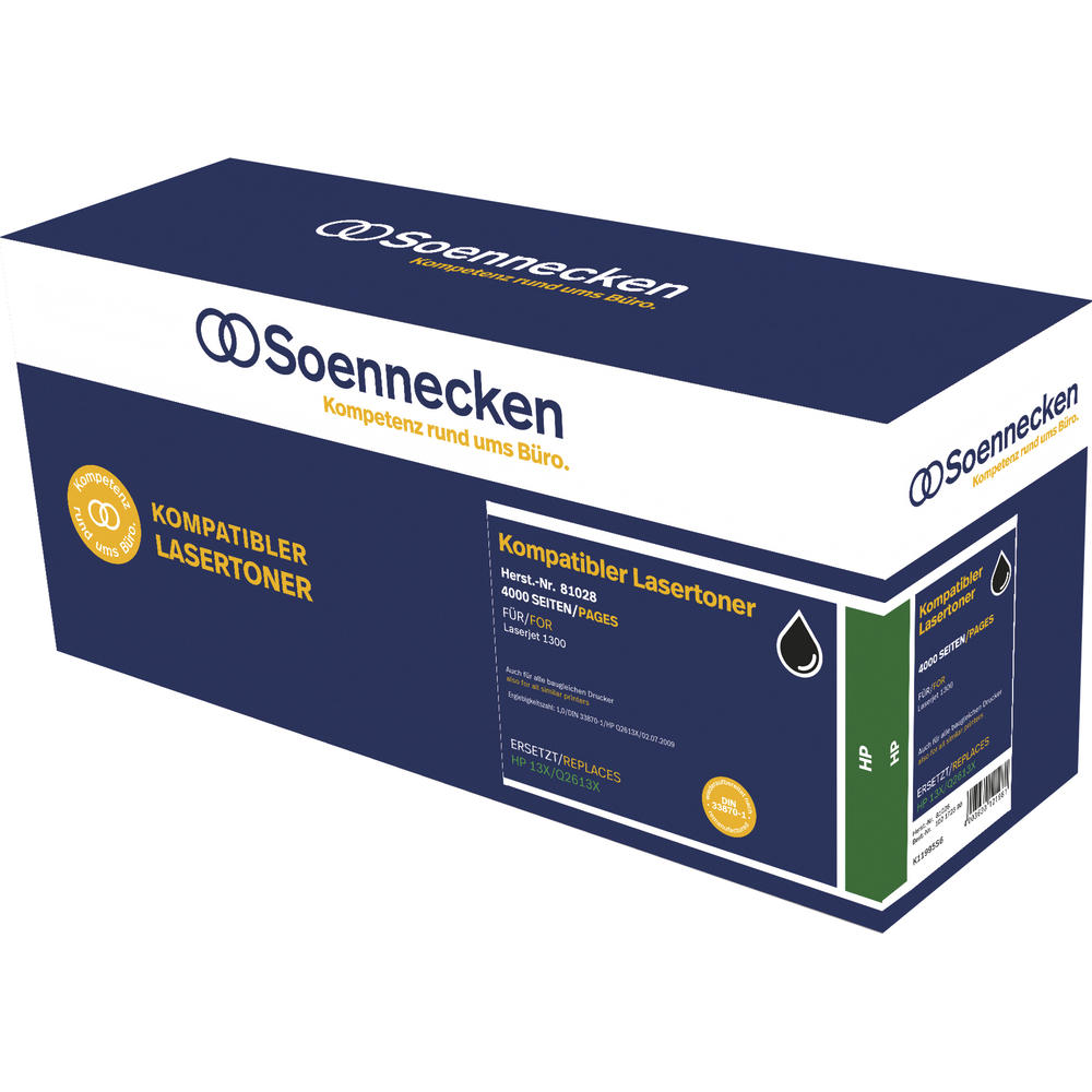 Soennecken Toner 81028 wie HP Q2613X 13X schwarz