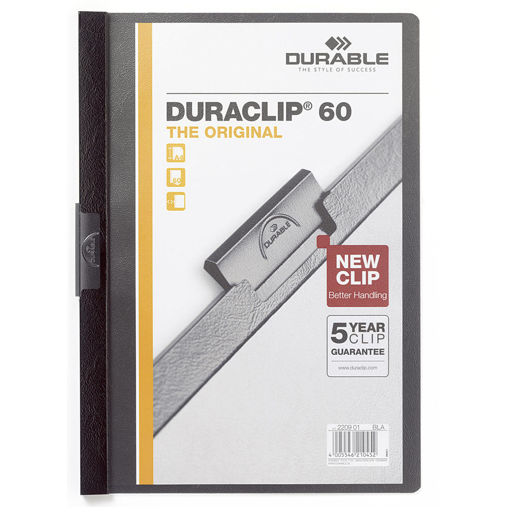 DURABLE Klemmmappe DURACLIP 60 220901 DIN A4