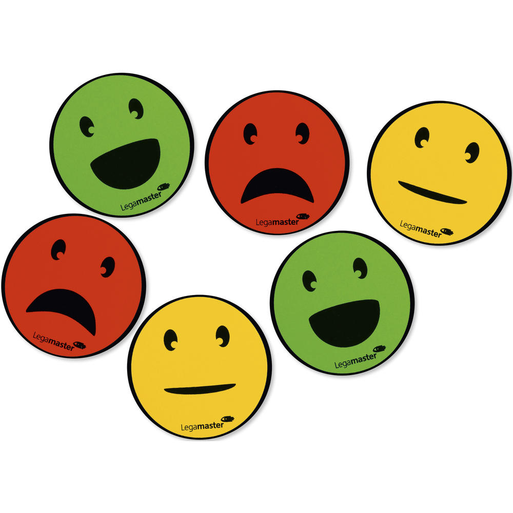 Legamaster Magnet Emoticon 7-123304 sort 50mm 6