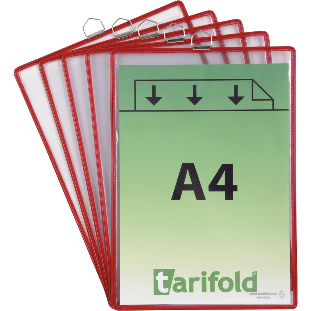 Tarifold Sichttafel 154503 Hochformat rot 5