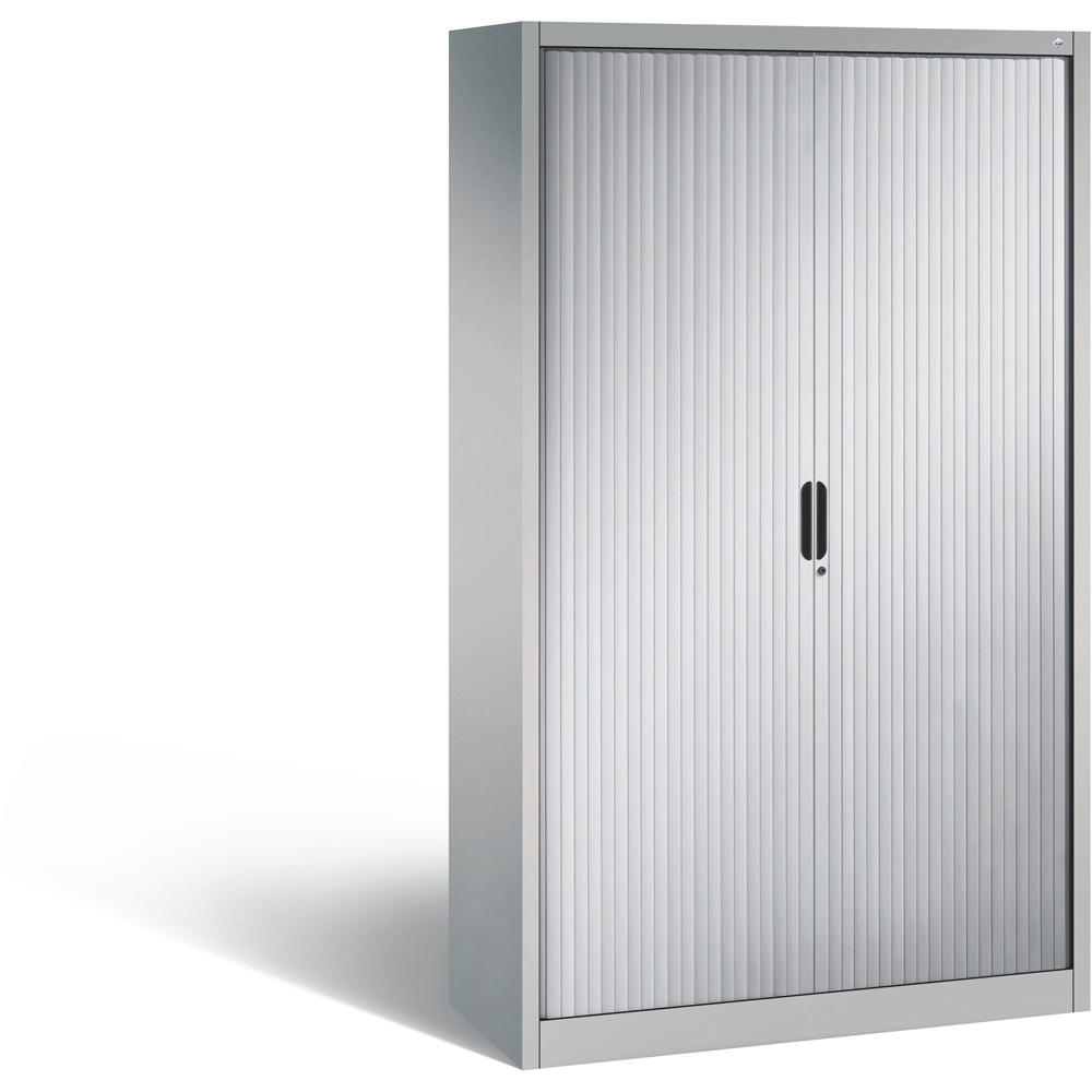 Stahl-Rollladenschrank | Alusilber RAL 9006 | 1200 | Rollladenanschlag Mitte | 1980 mm (5 OH)
