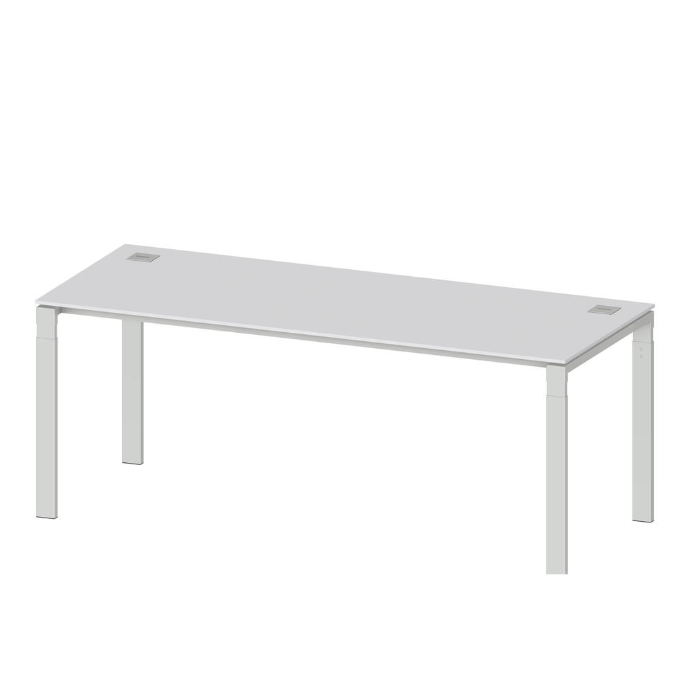 Schreibtisch 4-Fuß Comfort EVO | Lichtgrau | 2000