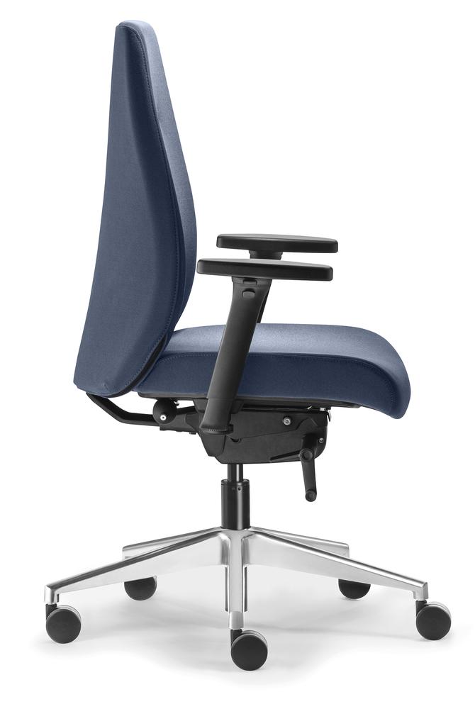 Bürostuhl DV 120 PLUS | Blau | Poliert