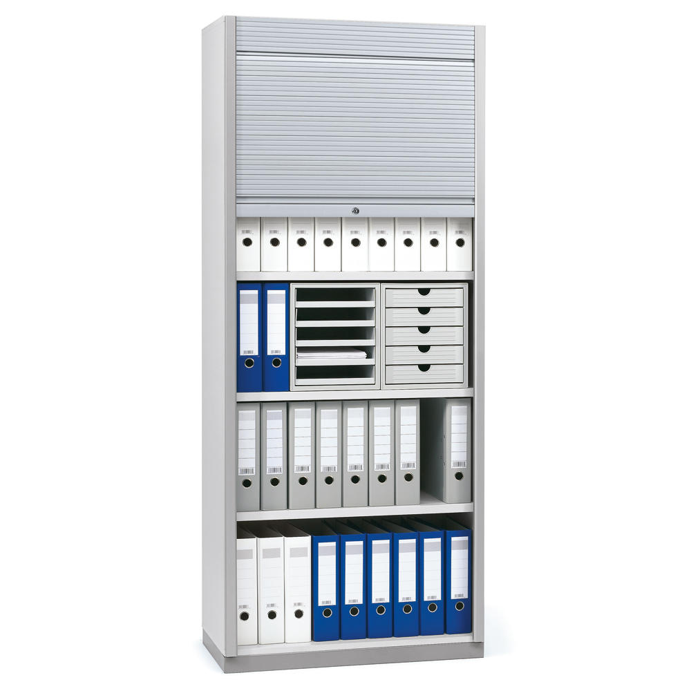Rollladenschrank PROFI MODUL Schrankwand | Lichtgrau | 800 | Rollladenelement | 1860 mm (4+1/2 OH)