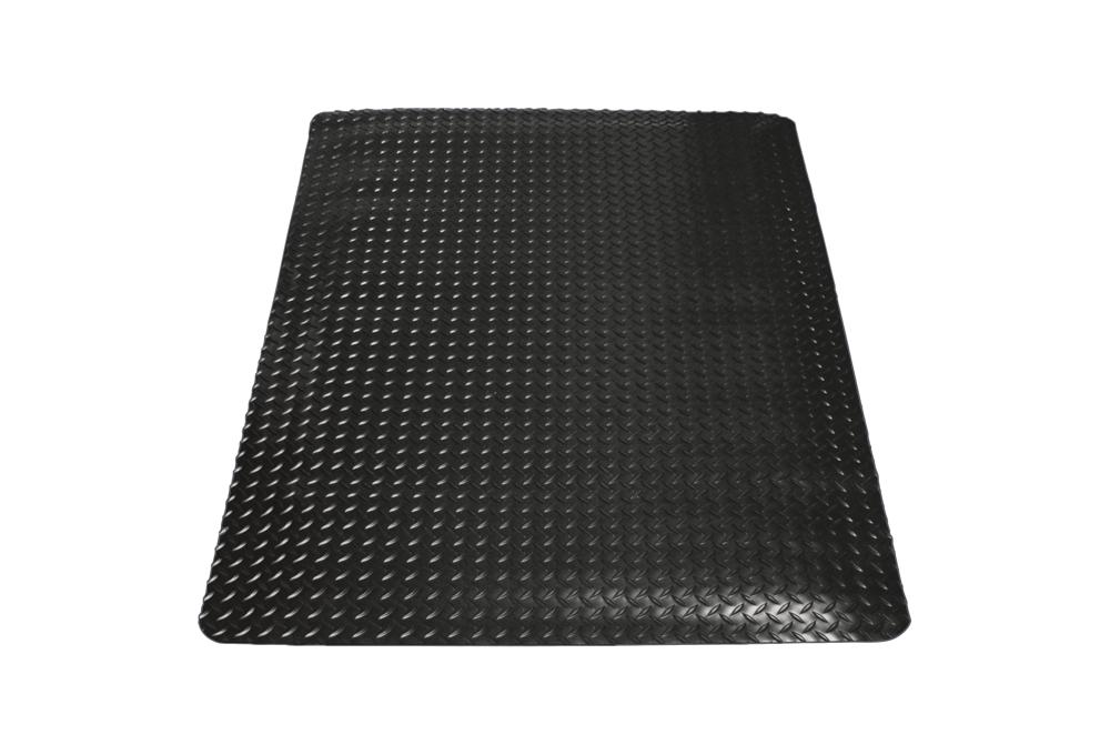 Arbeitsplatzmatte Rautenprofil Ultra | Schwarz | 900 | Fertigabmessung
