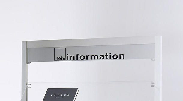 Aluminium- Hinweisblende