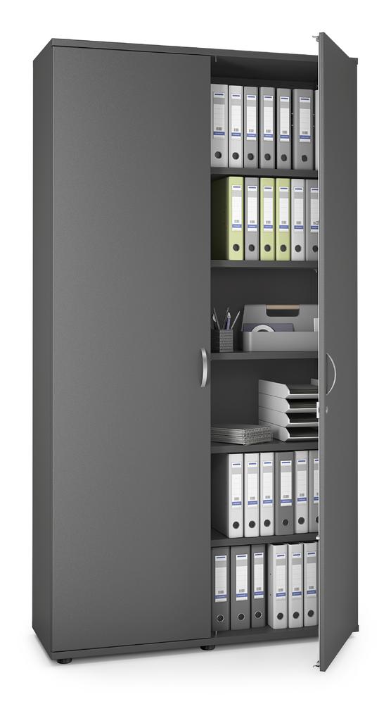 Flügeltürenschrank PROFI MODUL | Anthrazit | 1200 | Türanschlag Mitte | 2250 mm (6 OH)