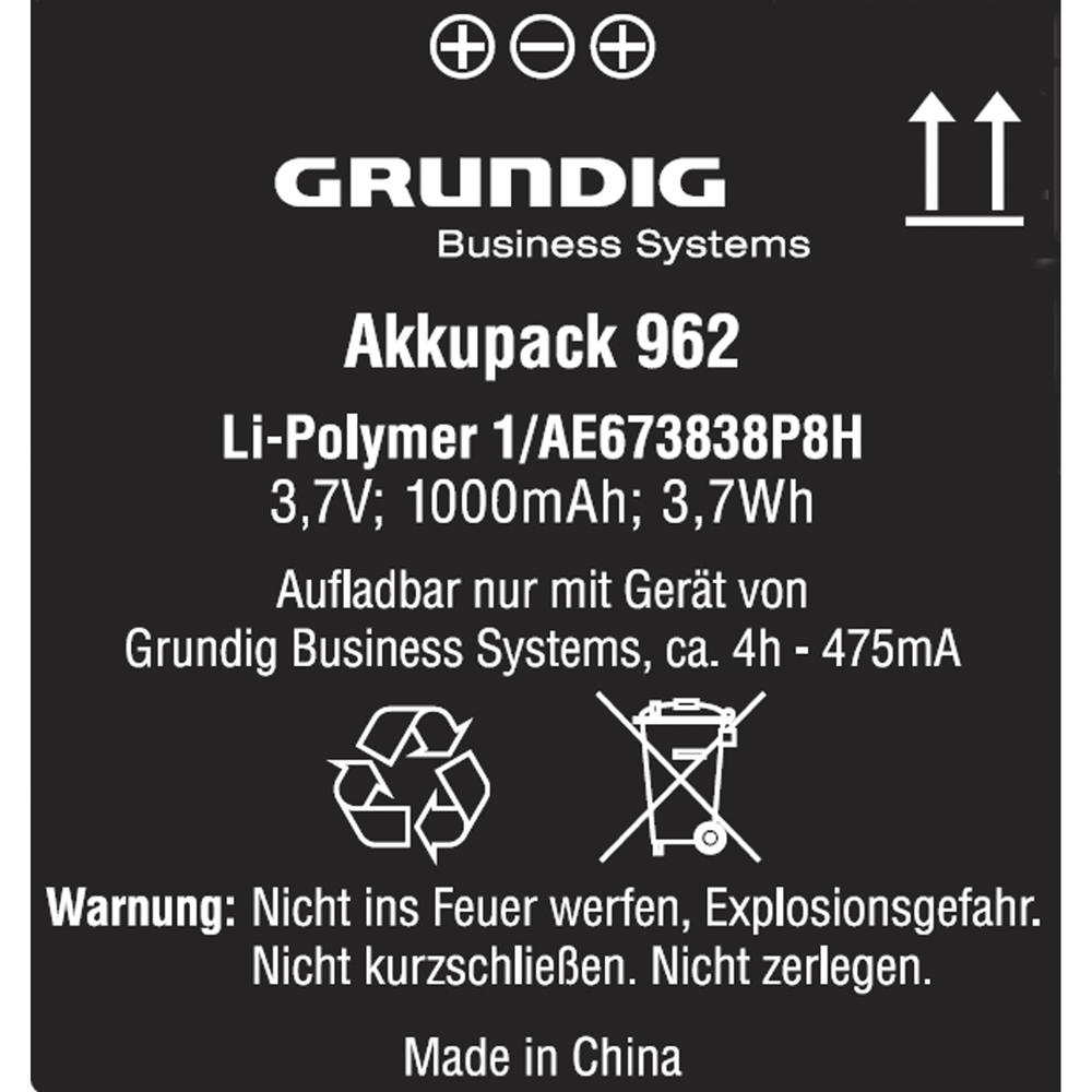 Grundig Akku 962 für Digta 7-Serie gcm9620