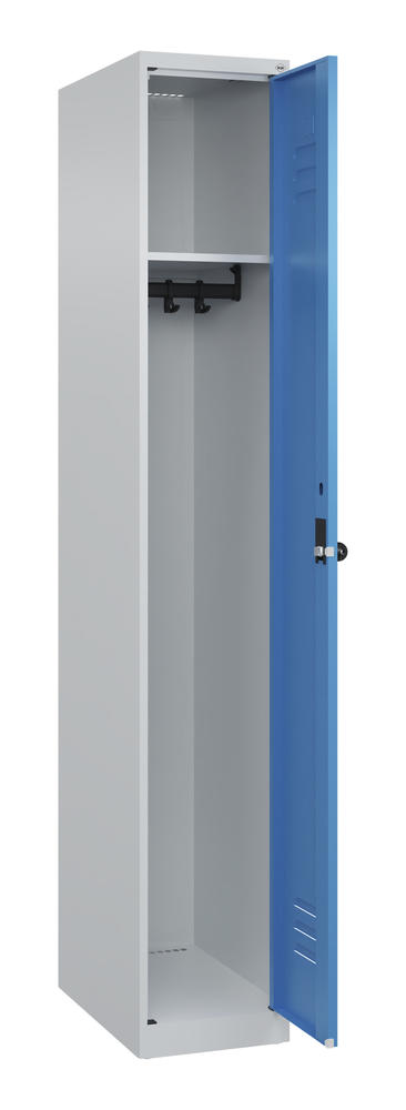 Garderoben-Stahlspind CLASSIC PLUS, bodenstehend | Lichtblau RAL 5012 | Bodenstehend | Lichtgrau RAL 7035 | 300 | 1