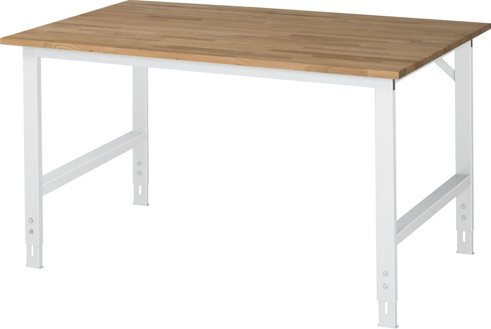 Arbeitstisch SYSTEM VK3060, Tischgestell 2 | 1500 | 1000 | Grundtisch | Buche-Massiv-Arbeitsplatte