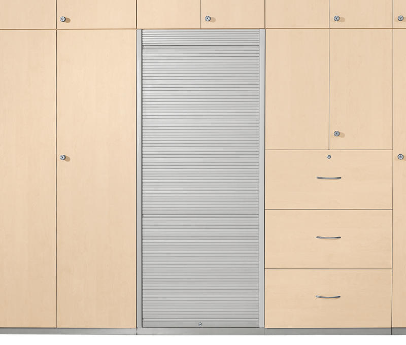 Rollladenschrank PROFI MODUL Schrankwand | Ahorndekor | 800 | Rollladenelement | 1860 mm (4+1/2 OH)