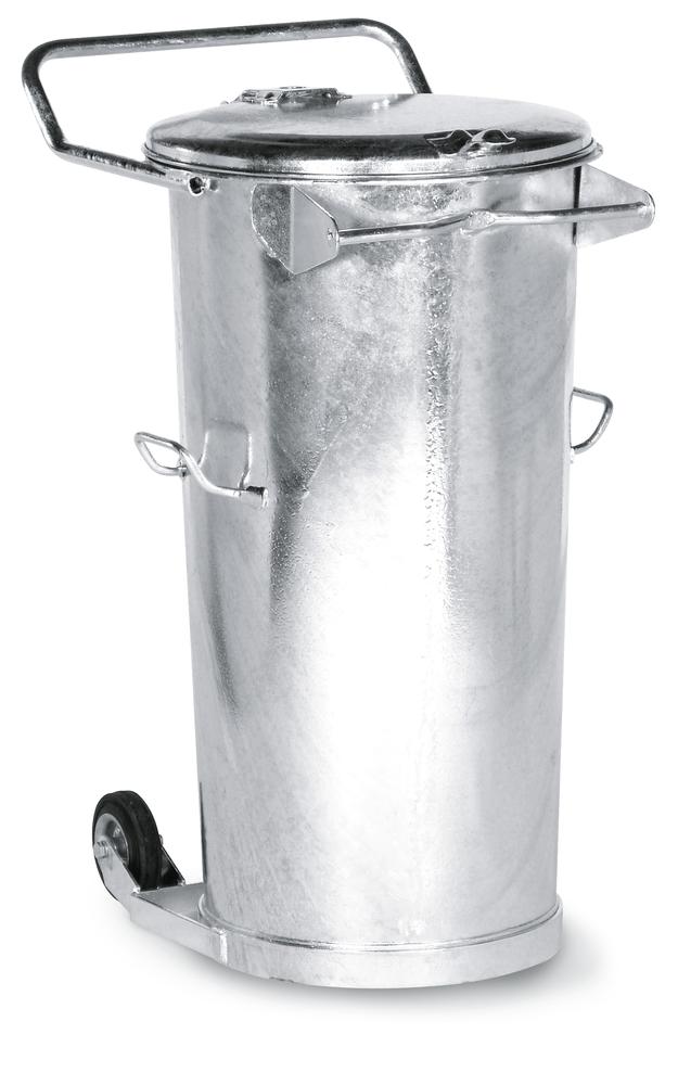 System-Mülleimer | ohne Bügel, fahrbar | Stahl | 110,00