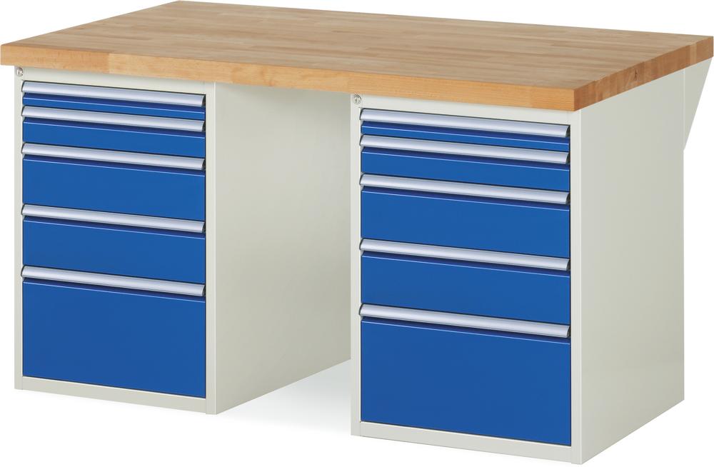 XXL-Werkbänke - 10 Schubladen 2x60, 2x90, 4x150, | 1500 | 900