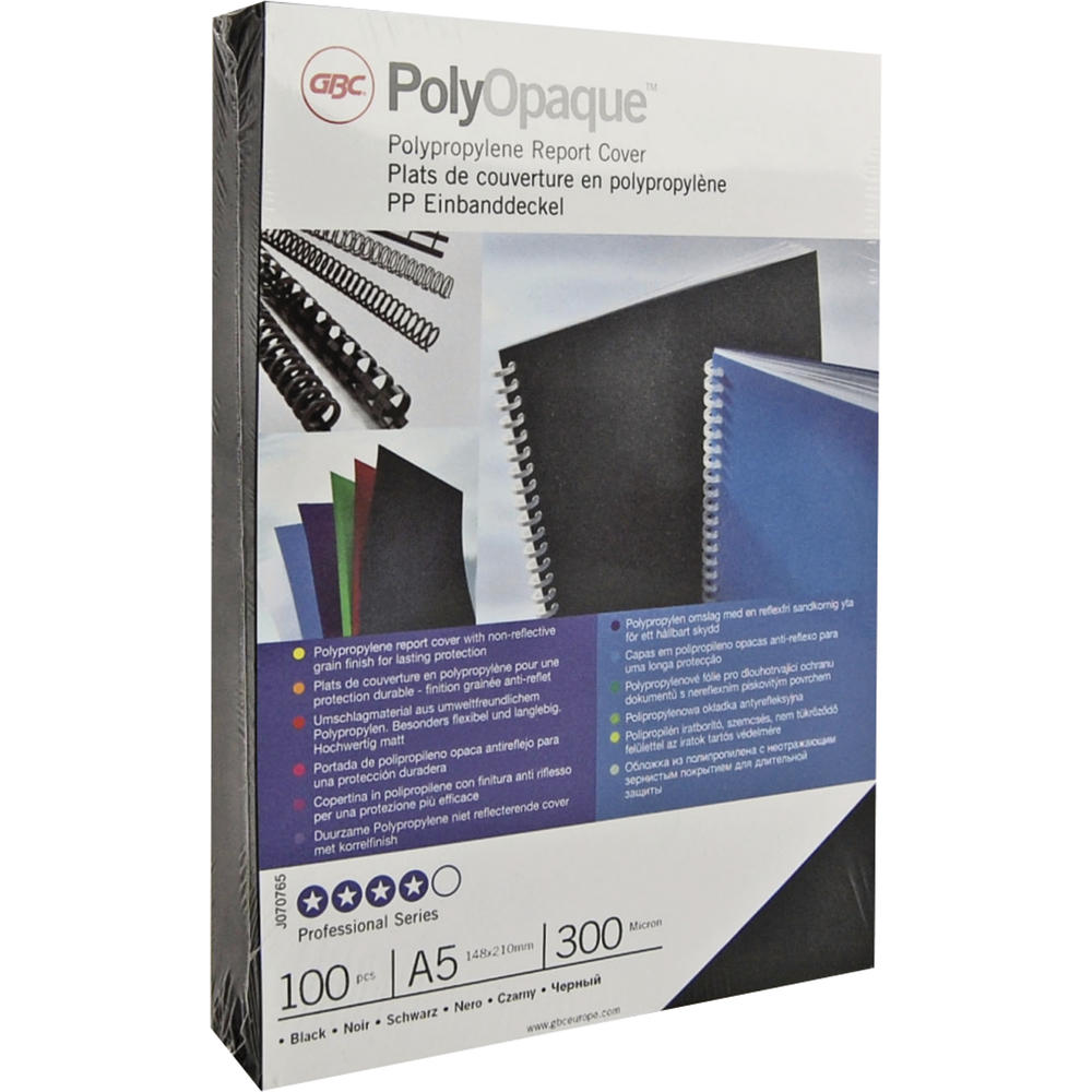 GBC Deckblatt PolyOpaque IB386817 DIN A4 PP weiß