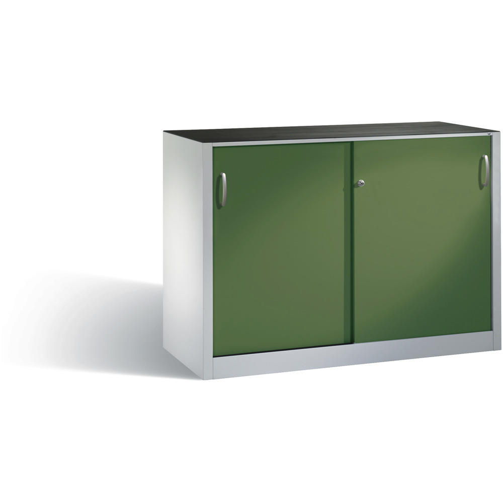 Beistellschrank SYSTEM SBT 100 | Resedagrün RAL 6011 | 1600 | 500