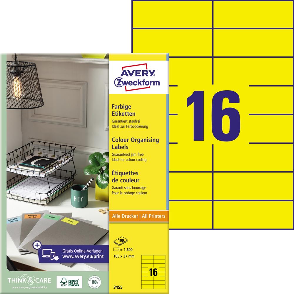 Avery Zweckform Universaletikett 3455 105x37mm