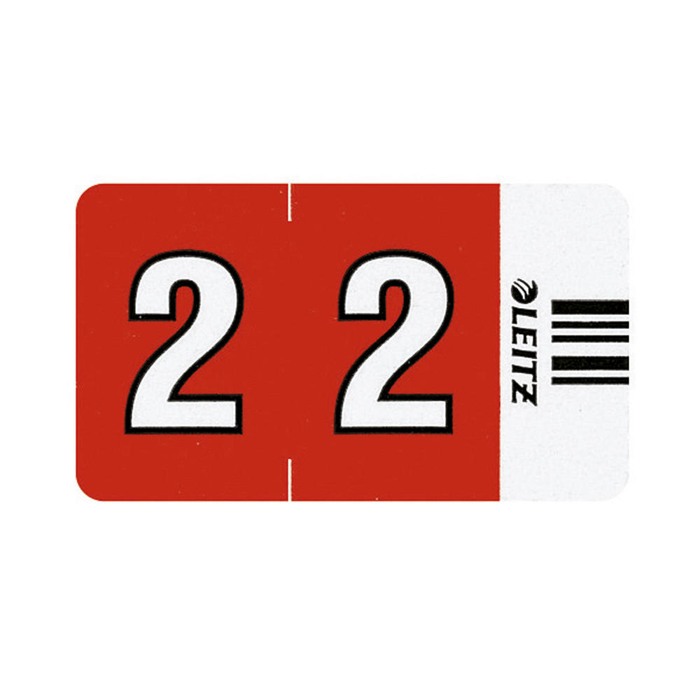 Leitz Ziffernsignal Orgacolor 66021000 rot 500