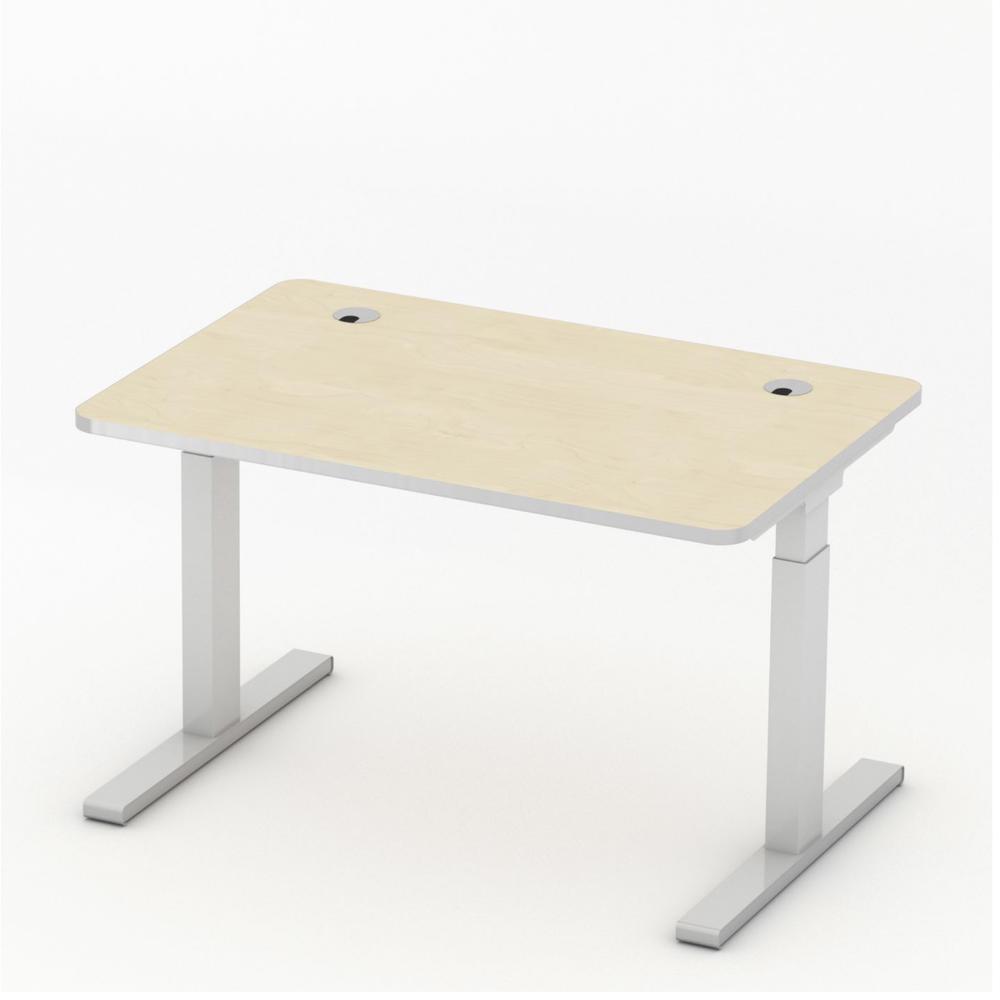 Schreibtisch Rechteckform iMODUL | Ahorndekor | 800 | Rechteck