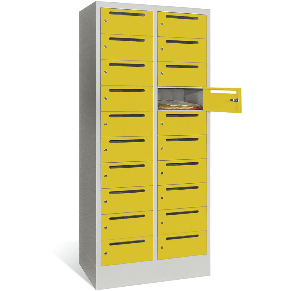 Postverteilerschrank | Zinkgelb RAL 1018 | 300 | 20