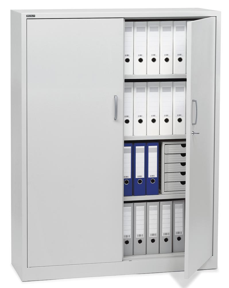 Flügeltürenschrank BASE LINE | Lichtgrau | 1200
