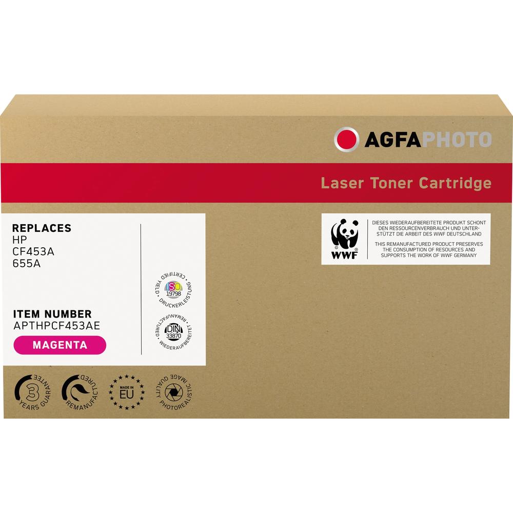 AgfaPhoto Toner APTHPCF453AE wie HP CF453A 655A