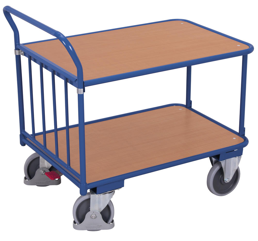 Tischwagen erhöhter Ergo-Schiebegriff, 400 kg Tragkraft