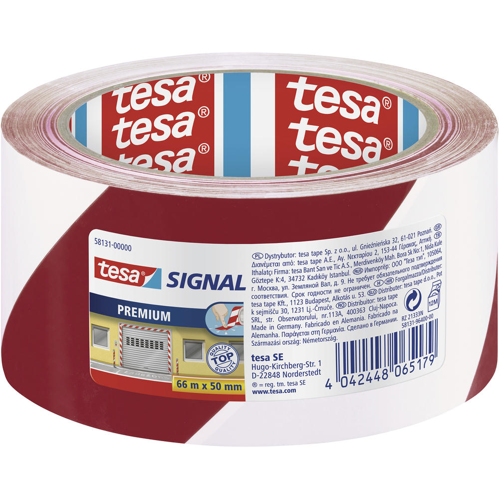 tesa Packband 58131-00000 50mmx66m bedruckt rot