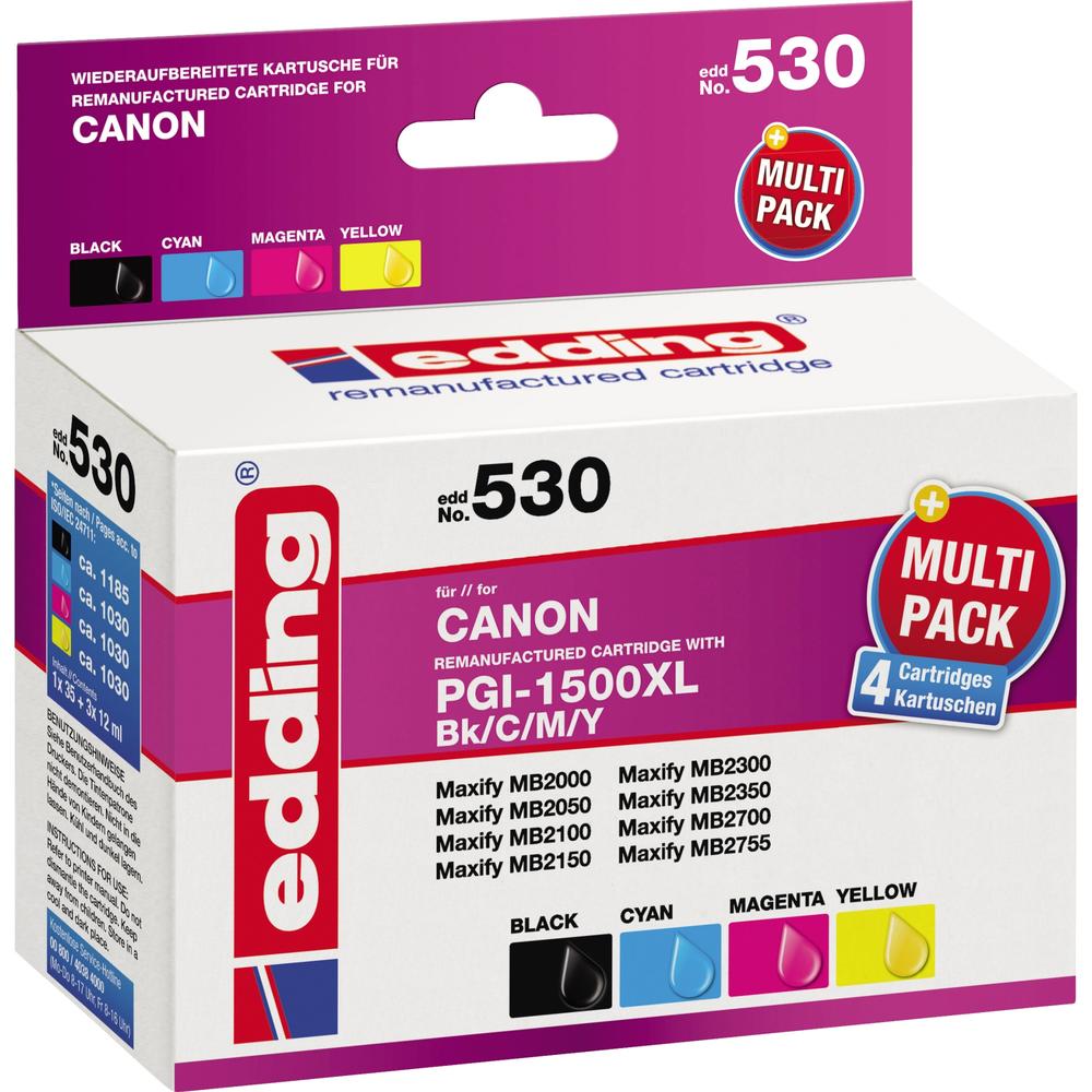 edding Tintenpatrone 18-530 wie Canon PGI-1500XL