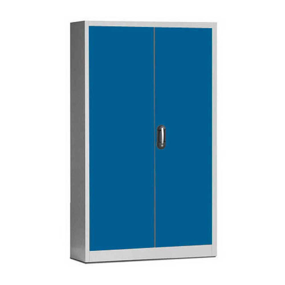 Bürostahlschrank Ergo-Lock, ohne Fachböden | Enzianblau RAL 5010 | 1200 | 500