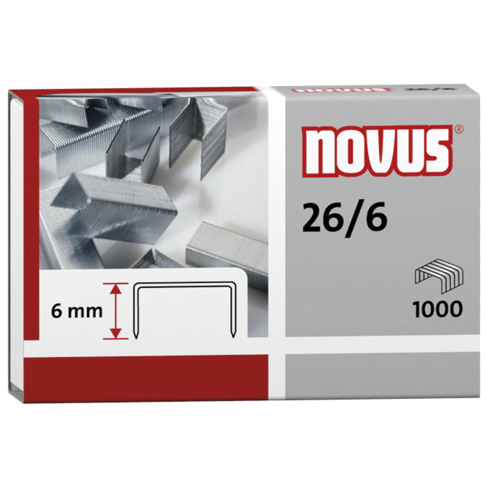 NOVUS Heftklammer 040-0160 26/6 verzinkt 5.000