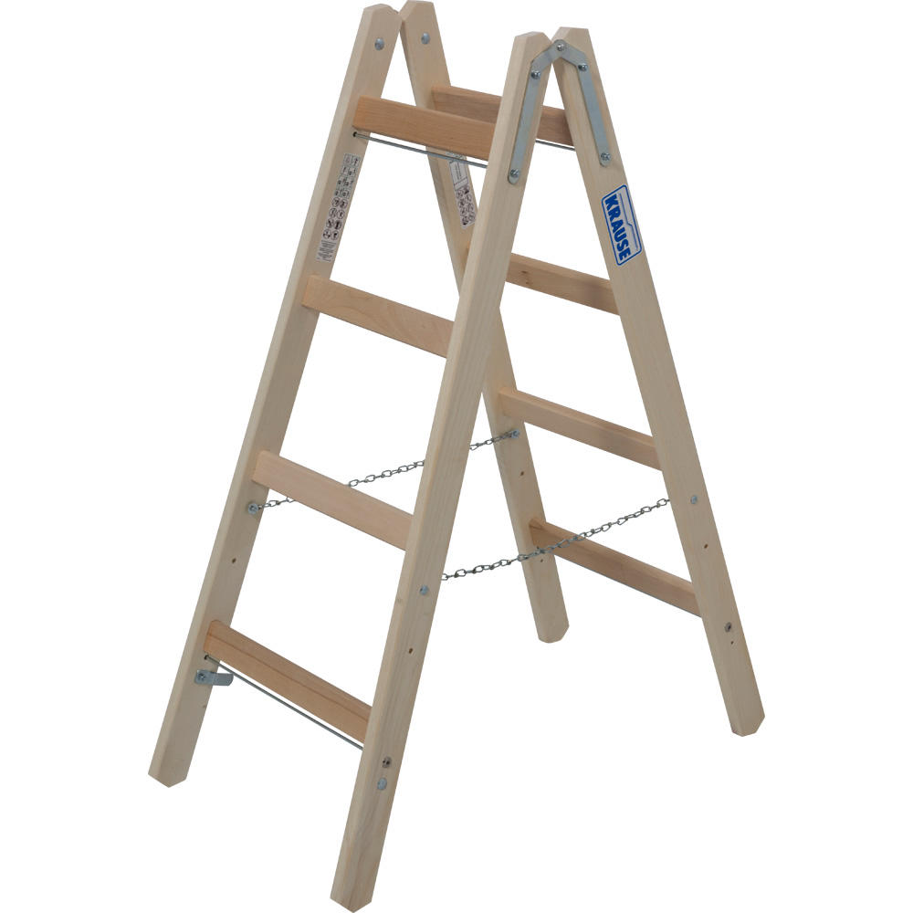 Holz Sprossen-Doppelleiter Stabilo, 2x4 Sprossen | 2500