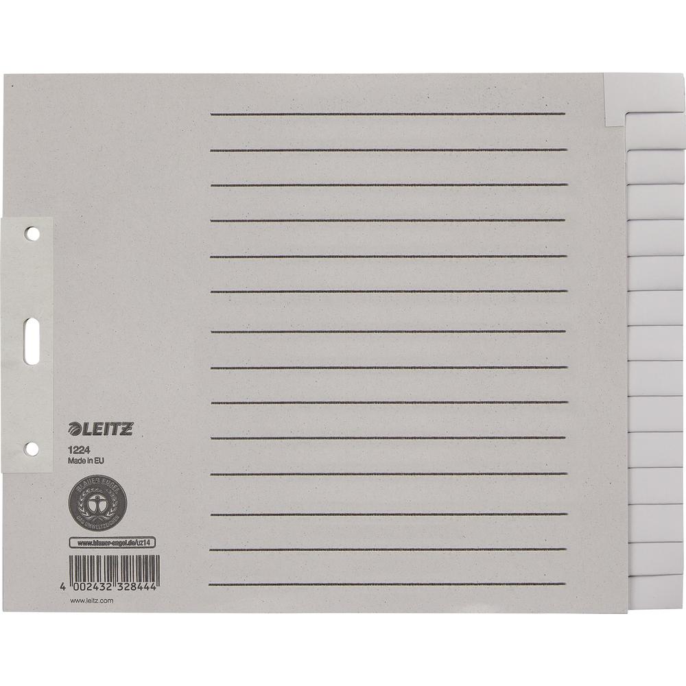 Leitz Register 12240085 blanko DIN A4 15teilig