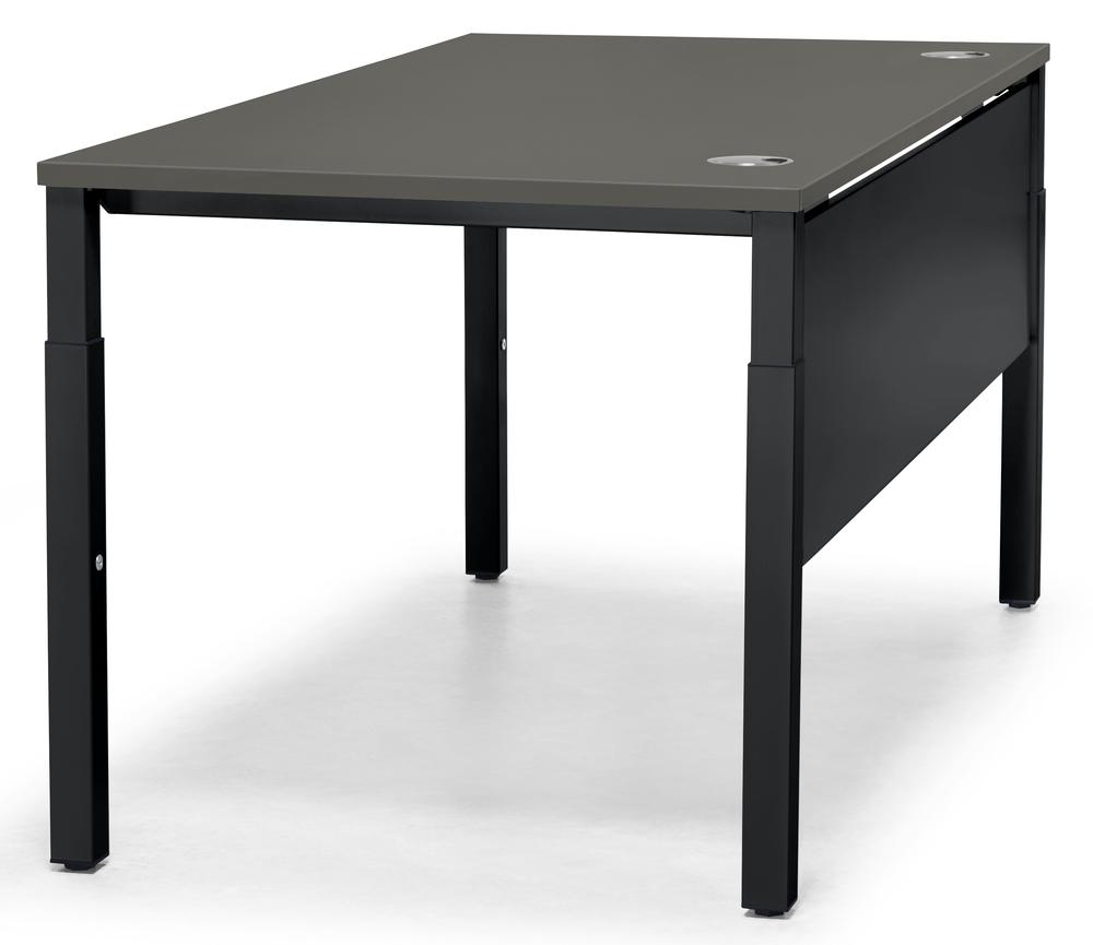 Schreibtisch 4-Fuß PROFI MODUL | Anthrazit | 800 | Schwarz