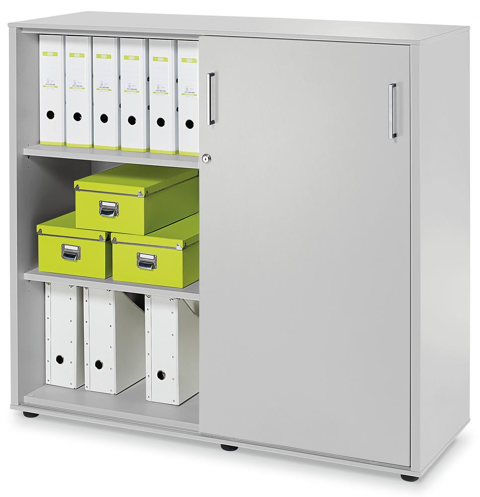 Schiebetürenschrank EVO | Lichtgrau | 1098 mm (3 OH)