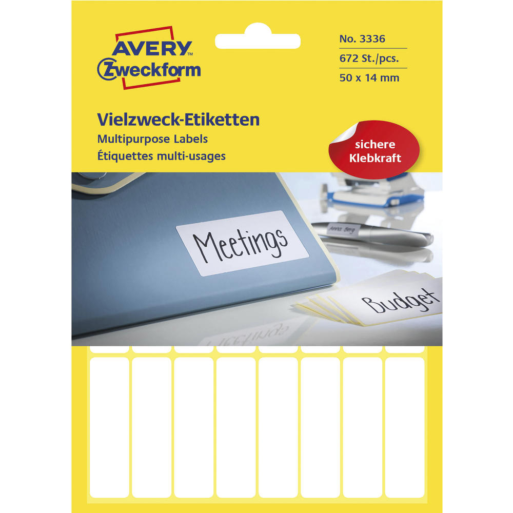 Avery Zweckform Vielzwecketikett 3336 50x14mm weiß