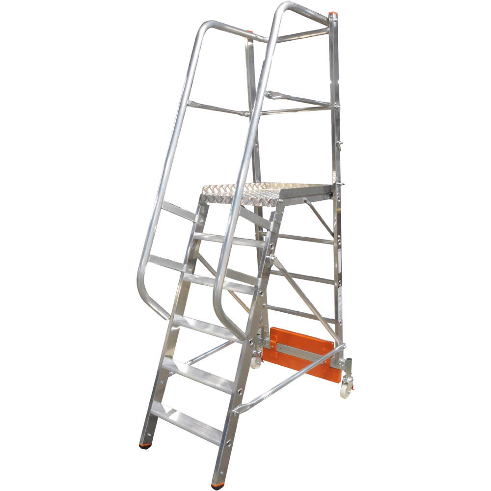 Podestleiter Kompakt Stabilo 6 Stufen | Aufstellfläche Breite max. 0,82 m | 3380