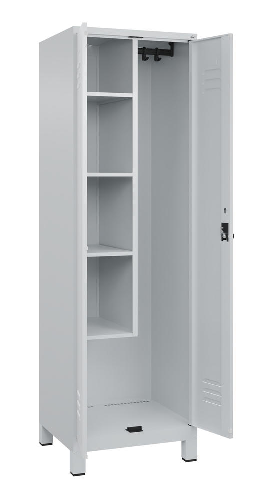 Putzmittelschrank, mit Füßen | Lichtgrau RAL 7035 | mit Füßen | Lichtgrau RAL 7035 | 300