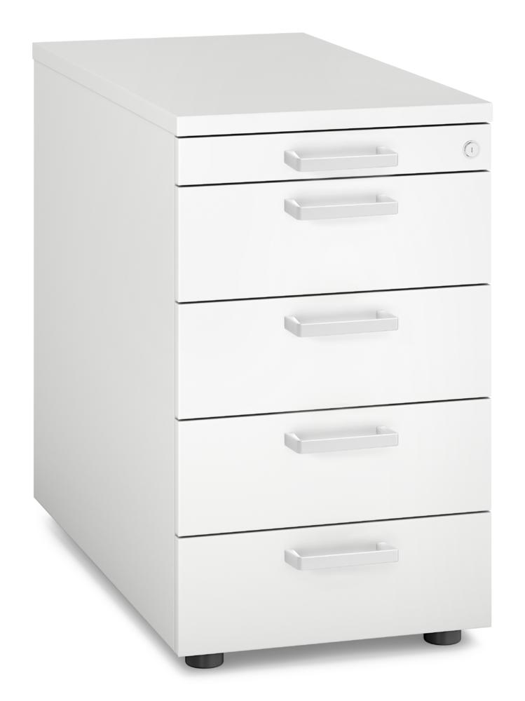 Standcontainer MULTI MODUL-PRO | Weiß | 800 | 1 + 4 Schübe