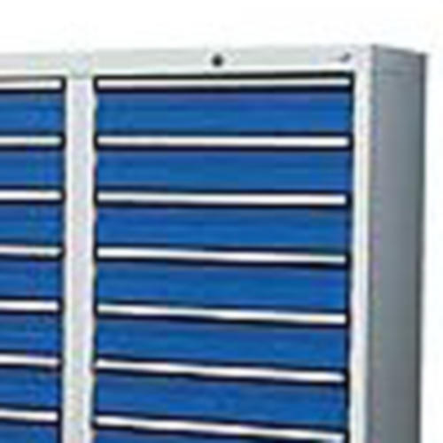 Schubladenschrank SYSTEM DTS 410 | Enzianblau RAL 5010 | 900 | 1500 | 18 Schübe