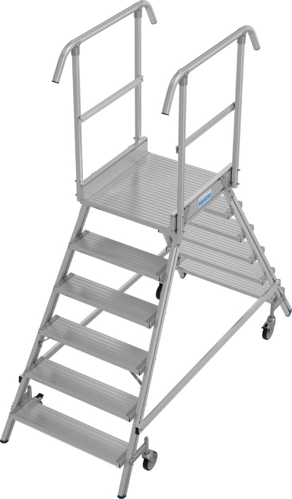 Podestleiter Stabilo Fahrbar Beids. 2x6 Stufen | Beidseitig | 3430